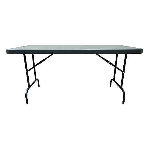 AbilityOne 7110017110901, SKILCRAFT Blow Molded Folding Tables, Rectangular, 60w x 30d x 29h, Charcoal Gray