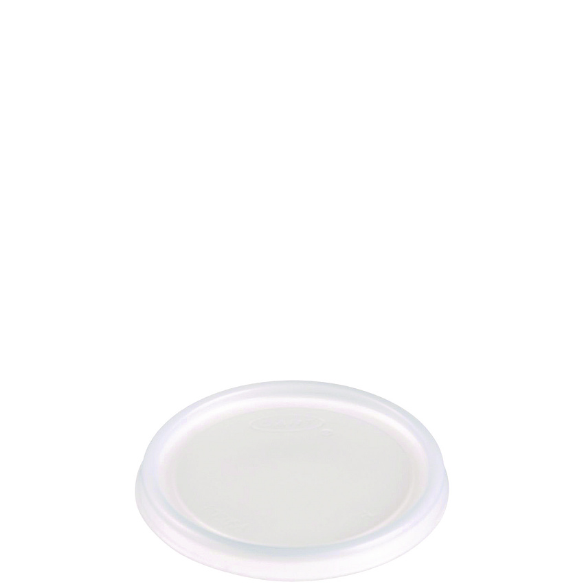 SOLO Non-Vented Cup Lids, Fits 6 oz Cups, 2, 3.5, 4 oz Food Containers, Translucent, 1,000/Carton (6JLNV)