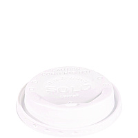 SOLO The Gourmet Lid Hot Cup Lids for Trophy Plus, Fits 12 oz to 20 oz, White, 1,500/Carton (LGXW2)