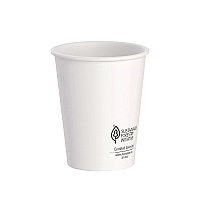 SOLO Thermoguard Insulated Paper Hot Cups, 8 oz, White Sustainable Forest Print, 40/Pack (DWTG8W)