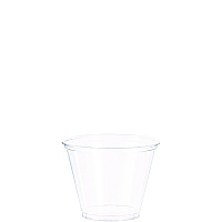 SOLO Ultra Clear PET Cups, 9 oz, Squat, 50/Bag, 20 Bags/Carton (TP9R)