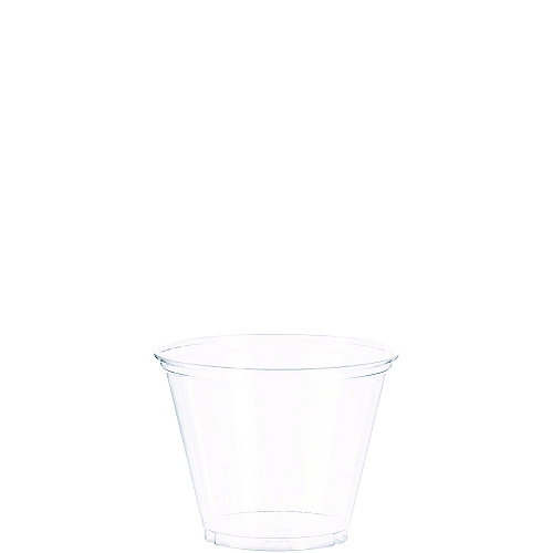 SOLO Ultra Clear PET Cups, 9 oz, Squat, 50/Bag, 20 Bags/Carton (TP9R)