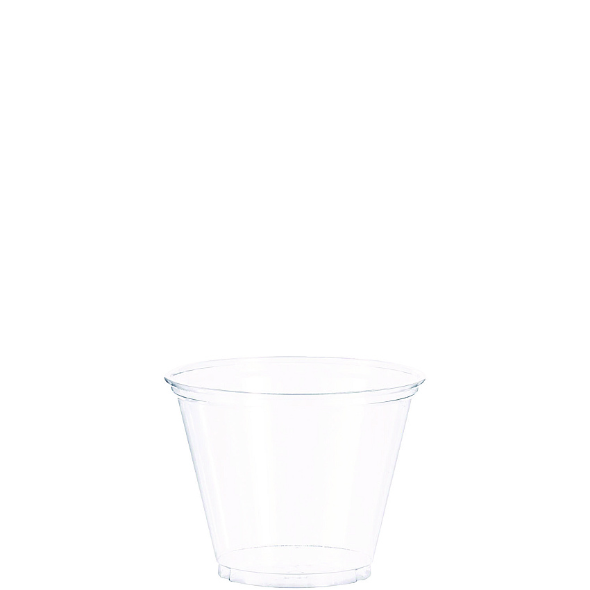 SOLO Ultra Clear PET Cups, 9 oz, Squat, 50/Bag, 20 Bags/Carton (TP9R)