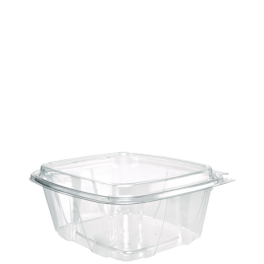 Dart ClearPac SafeSeal Tamper-Resistant/Evident Containers, Domed Lid, 32 oz, Clear, Plastic, 100/Bag, 2 Bags/Carton (CH32DED)