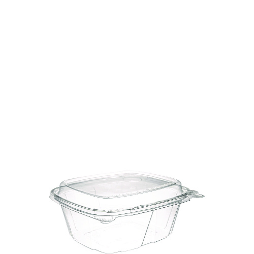 Dart ClearPac SafeSeal Tamper-Resistant/Evident Containers, Domed Lid, 12 oz, Clear, Plastic, 100/Bag, 2 Bags/Carton (CH12DED)