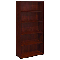 Bush Series C Collection Bookcase, Five-Shelf, 35.63w x 15.38d x 72.78h, Hansen Cherry (WC24414)