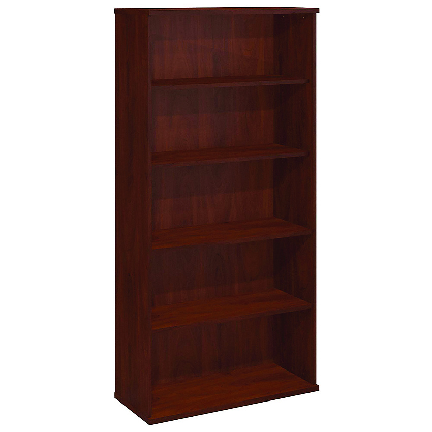 Bush Series C Collection Bookcase, Five-Shelf, 35.63w x 15.38d x 72.78h, Hansen Cherry (WC24414)