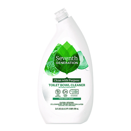 Seventh Generation Toilet Bowl Cleaner, Fresh Mint Scent, 24 oz Bottle, 4/Carton (45166CT)