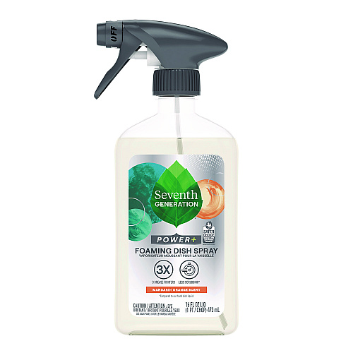 Seventh Generation Foaming Dish Spray, Mandarin Orange Scent, 16 oz Bottle (45169EA)