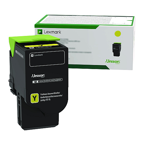 Lexmark 78C1XY0 Return Program Extra High-Yield Toner, 5,000 Page-Yield, Yellow