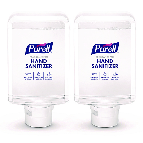 PURELL Advanced Hand Sanitizer Fragrance Free Foam, For ES10 Automatic Dispensers, 1,200 mL Refill, Fragrance Free, 2/Carton (835102CT)