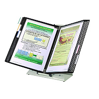 Tarifold Desktop Reference Starter Set, 10 Antimicrobial Wire-Reinforced Pockets (DA271)