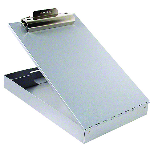 Saunders Redi-Rite Aluminum Storage Clipboard, 1" Clip Capacity, Holds 8.5 x 11 Sheets, Silver (11017)