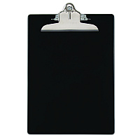 Saunders Recycled Plastic Clipboard with Ruler Edge, 1" Clip Capacity, Holds 8.5 x 11 Sheets, Black (21603)