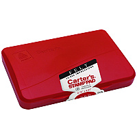 Carter's Pre-Inked Felt Stamp Pad, 4.25" x 2.75", Red (21071)