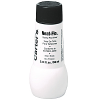 Carter's Neat-Flo Stamp Pad Inker, 2 oz Bottle, Black (21448)