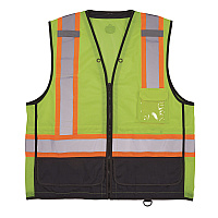 ergodyne GloWear 8251HDZ Class 2 Two-Tone Hi-Vis Safety Vest, Large to X-Large, Lime (23035)