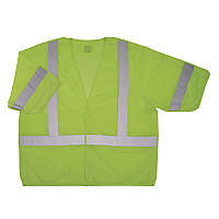 ergodyne GloWear 8315BA Class 3 Hi-Vis Breakaway Safety Vest, 2X-Large to 3X-Large, Lime (23057)