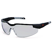 ergodyne Skullerz DELLENGER Anti-Fog Safety Glasses with Adjustable Temples,Black Nylon Impact Frame,Indoor/Outdoor Polycarbonate Lens (50065)
