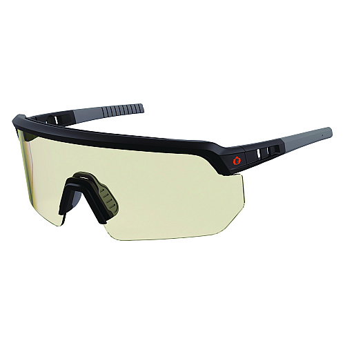 ergodyne Skullerz AEGIR Safety Glasses, Matte Black Nylon Impact Frame, Indoor/Outdoor Polycarbonate Lens (55003)