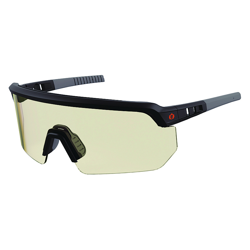 ergodyne Skullerz AEGIR Safety Glasses, Matte Black Nylon Impact Frame, Indoor/Outdoor Polycarbonate Lens (55003)