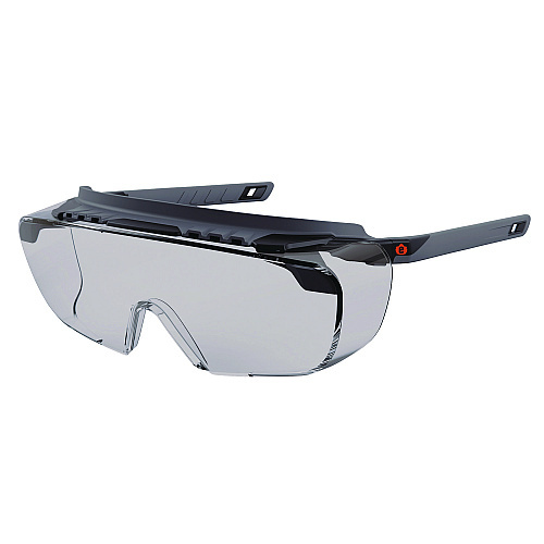 ergodyne Skullerz OSMIN Anti-Scratch/Anti-Fog Safety Glasses, Matte Black Polycarbonate Frame, Indoor/Outdoor Polycarbonate Lens (55104)