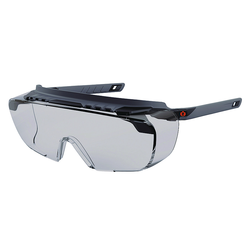 ergodyne Skullerz OSMIN Anti-Scratch/Anti-Fog Safety Glasses, Matte Black Polycarbonate Frame, Indoor/Outdoor Polycarbonate Lens (55104)