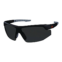 ergodyne Skullerz SKOLL Anti-Scratch/Anti-Fog Safety Glasses, Matte Black Nylon Impact Frame, Smoke Polycarbonate Lens (59035)