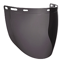 ergodyne Skullerz 8997 Anti-Scratch/Anti-Fog Face Shield Replacement, Cap-Style/Safety Helmet, Smoke Lens (60250)