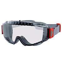 ergodyne Skullerz MODI OTG Anti-Scratch and Enhanced Anti-Fog Safety Goggles with Neoprene Strap, Clear Lens (60302)