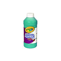 Crayola Artista II Washable Tempera Paint, Turquoise, 16 oz Bottle (543155048)
