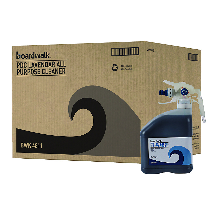Boardwalk&reg; PDC All Purpose Cleaner, Lavender, 3 Liter Bottle, 2 Bottles (BWK4811)