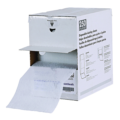 Boardwalk&reg; TrapEze Dusting Sheets, White, 250 Sheets, 1 Roll (BWK582508)