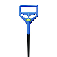 Impact Janitor Style Screw Clamp Mop Handle, Fiberglass, 64", Blue (94)