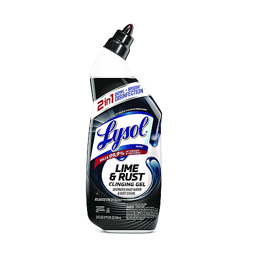 Lysol&reg; Toilet Bowl Cleaner, Lime/Rust Remover, 24 oz. Bottle (98013EA)