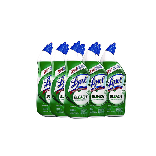 Lysol&reg; Toilet Bowl Disinfectant Cleaner with Bleach, 24 oz., 9 Bottles (98014)