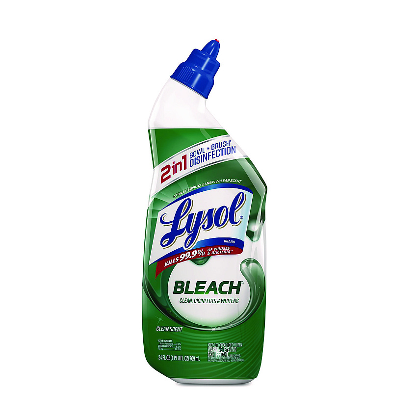 Lysol&reg; Disinfectant Toilet Bowl Cleaner with Bleach, 24 oz. Bottle (98014EA)