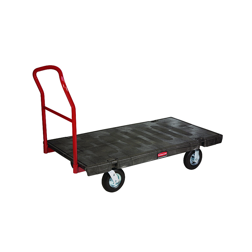 Rubbermaid Commercial Heavy-Duty Platform Truck Cart, 1,200 lb Capacity, 24 x 48 Platform, Black (443610BLA)