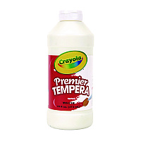 Crayola Premier Tempera Paint, White, 16 oz Bottle (541216053)