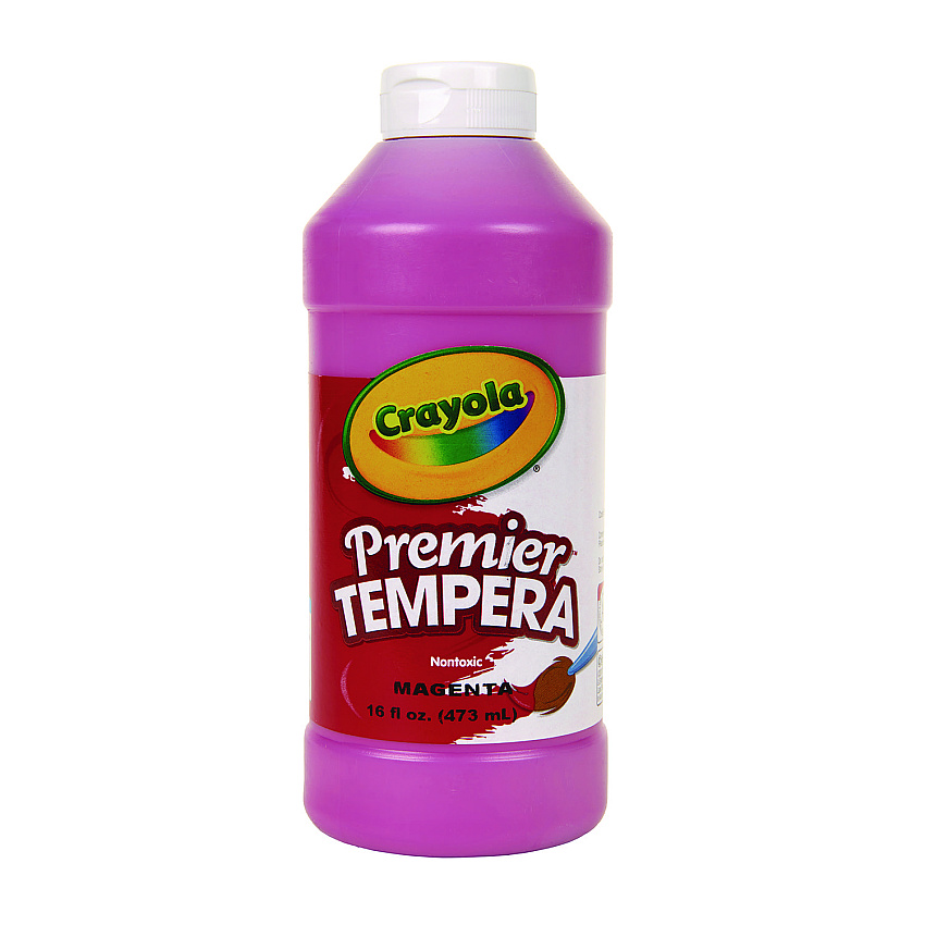 Crayola Premier Tempera Paint, Magenta, 16 oz Bottle (541216069)
