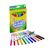 Crayola Ultra-Clean Washable Markers, Broad Bullet Tip