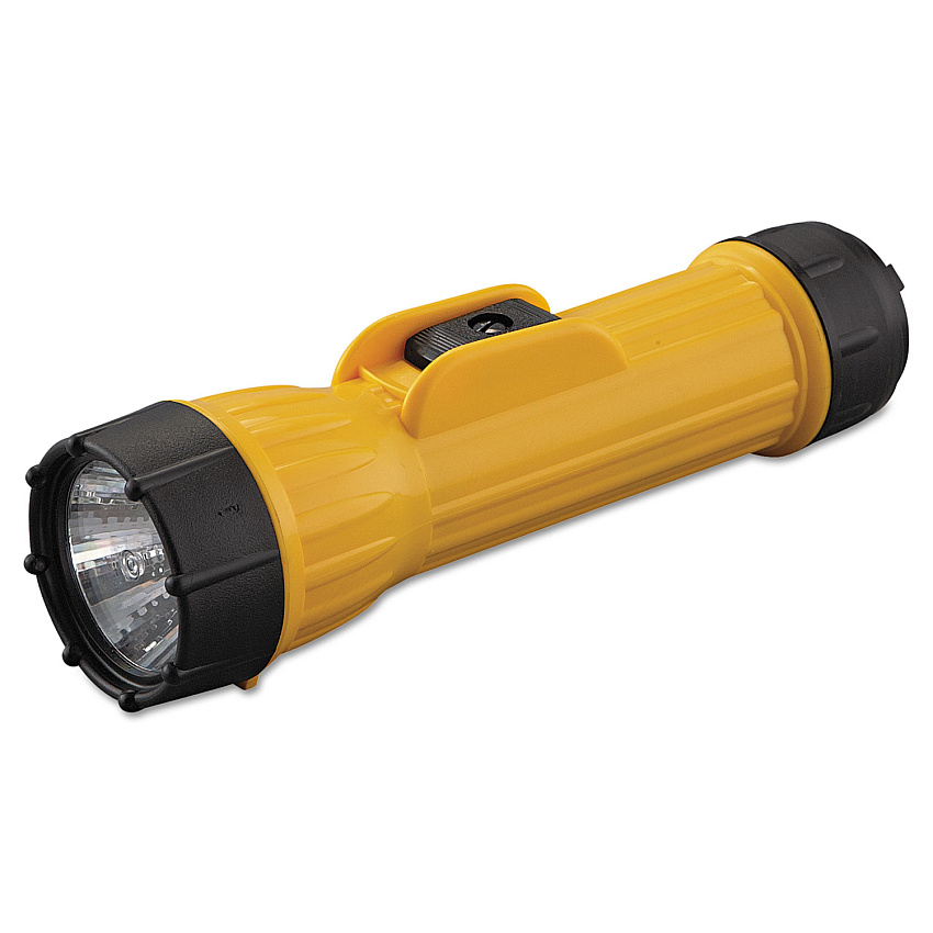 Bright Star Industrial Heavy-Duty Flashlight, 2 D Batteries (Sold Separately), Yellow/Black (10500)