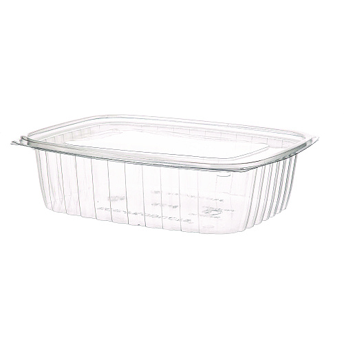 Eco-Products Renewable and Compostable Rectangular Deli Containers, 48 oz, 8 x 6 x 2, Clear, Plastic, 50/Pack, 4 Packs/Carton (EPRC48)