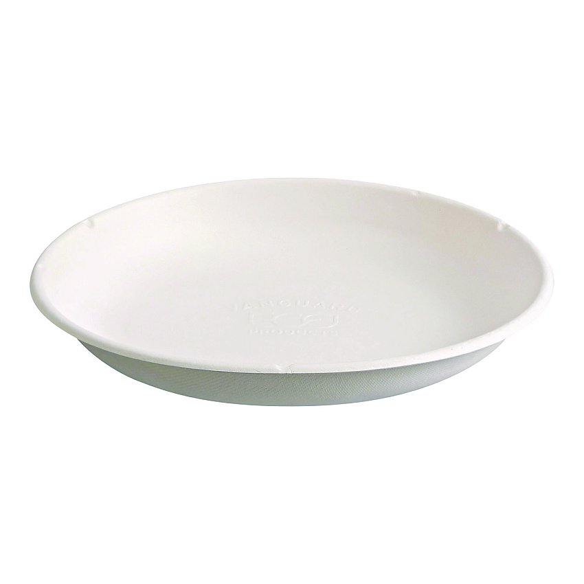 Vanguard Worldview Renewable And Compostable Sugarcane Take-out Containers, 34.1oz, 9 X 9 X 1.25, White, Sugarcane, 400/ct