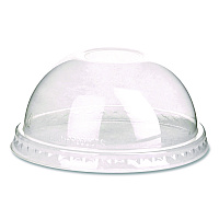 Eco-Products GreenStripe Cold Cup Dome Lids, With Hole, Fits 9oz to 24oz Cups, Clear, 100/Pack, 10 Packs/Carton (EPDLCC)