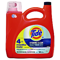 Tide&reg; Hygienic Heavy Duty Liquid Laundry Detergent, 132 oz, 4 Bottles (12216)