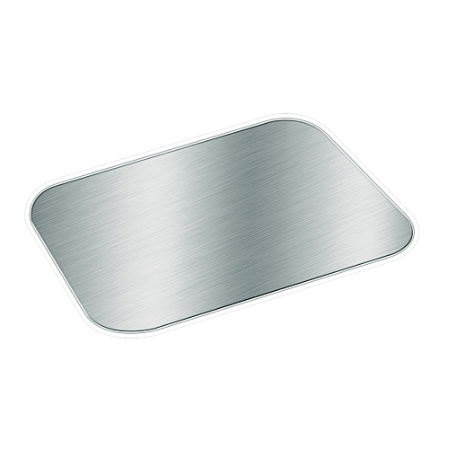 HFA Foil Laminated Board Lids, Fits 2061, 2062, 5.88 x 8.44, Aluminum, 500/Carton (2062L)