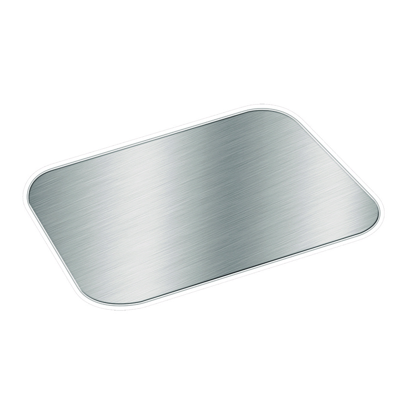 HFA Foil Laminated Board Lids, Fits 2061, 2062, 5.88 x 8.44, Aluminum, 500/Carton (2062L)