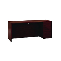 HON 10500 Series Full-Height Right Pedestal Credenza, 72w x 24d x 29.5h, Mahogany (105903RNN)