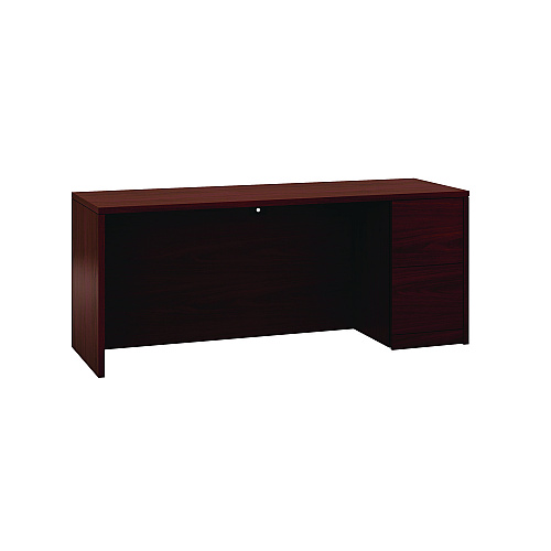 HON 10500 Series Full-Height Right Pedestal Credenza, 72w x 24d x 29.5h, Mahogany (105903RNN)
